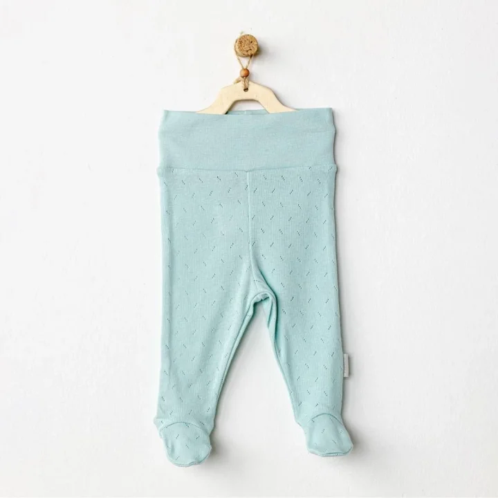 Mey İthalat®   AC24706 Jacquard Patikli Bebek Pantolon Green