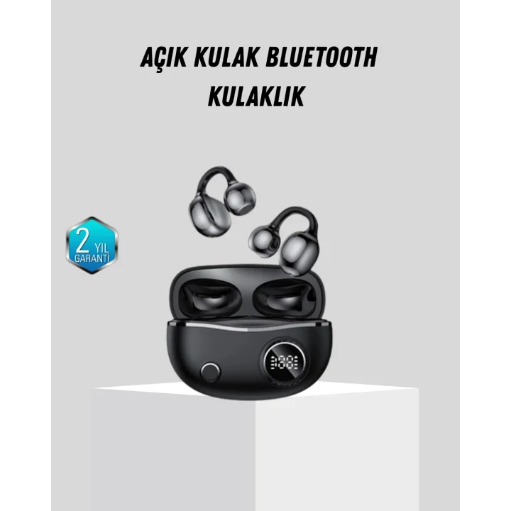 Mey İthalat® Açık Kulak Bluetooth Kulaklık 5.4 APTX Destekli Ergonomik Tasarım
