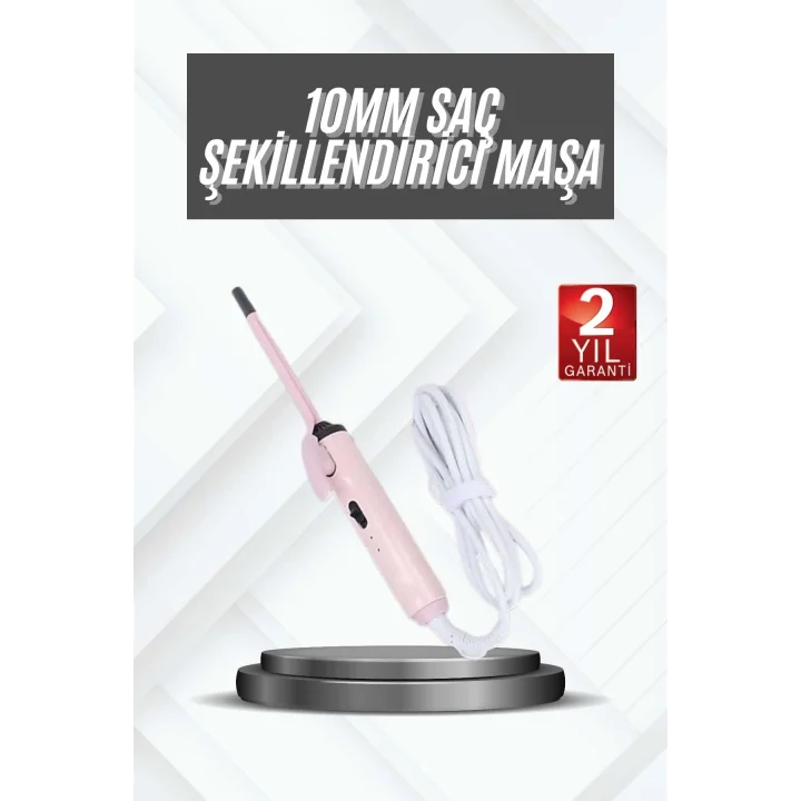 Mey İthalat® Afro Dalga Kıvırcık İnce Saç Maşası 10MM Saç Şekillendirici
