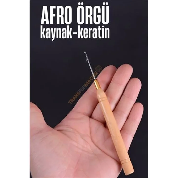 Mey İthalat® Afro Örgü İğnesi Saç Kaynak Keratin Tığı 721419