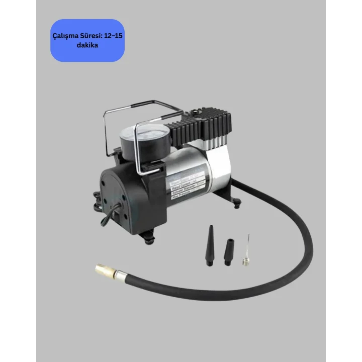 Mey İthalat® Ağır Hizmet Tipi Oto Kompresör 140 PSI Manometreli