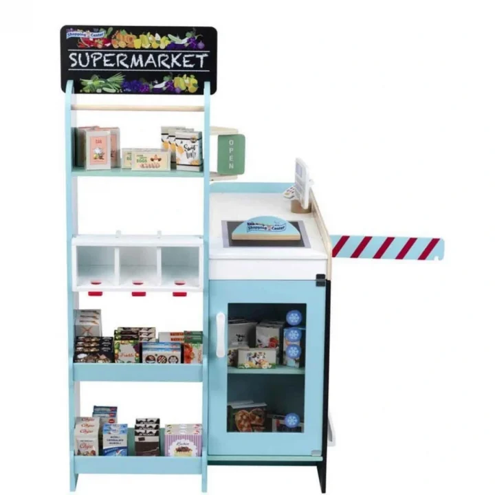 Mey İthalat® Ahşap Süpermarket Oyun Seti