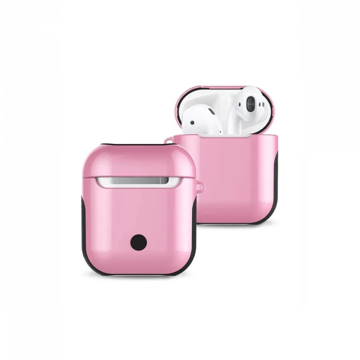 Mey İthalat®  Airpods 2 (2.nesil) 3in1 Kılıf - Pembe