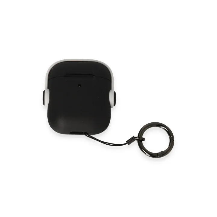 Mey İthalat®  Airpods 2 (2.nesil) Cool Kılıf - Siyah-Beyaz