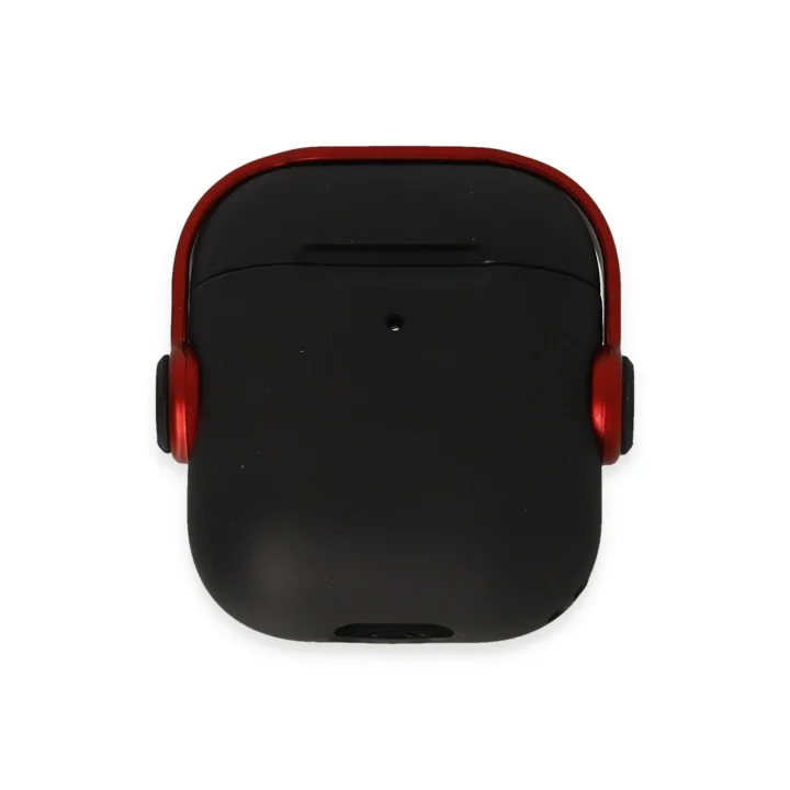 Mey İthalat®  Airpods 2 (2.nesil) Cool Kılıf - Siyah-Kırmızı