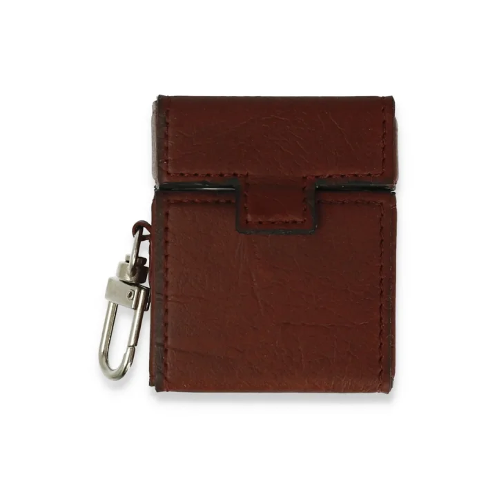 Mey İthalat®  Airpods 2 (2.nesil) Deri Kılıf - Bordo