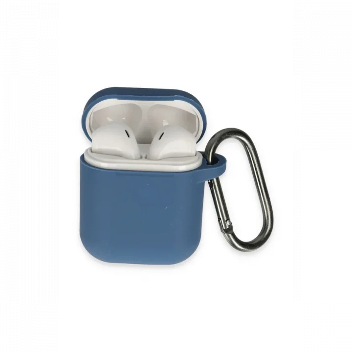 Mey İthalat®  Airpods 2 (2.nesil) Hang Kılıf - Lacivert