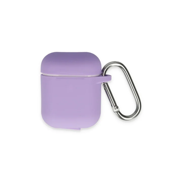 Mey İthalat®  Airpods 2 (2.nesil) Hang Kılıf - Lila