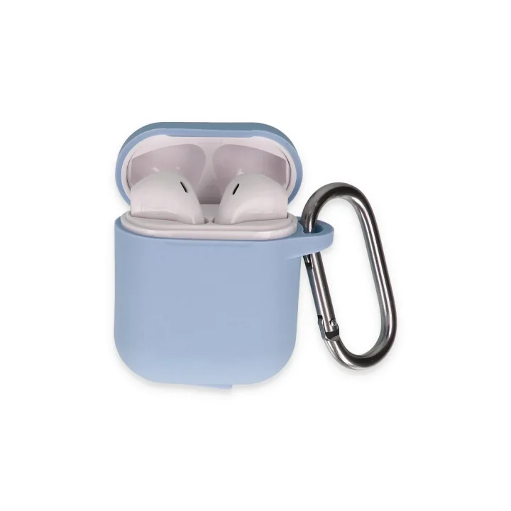 Mey İthalat®  Airpods 2 (2.nesil) Hang Kılıf - Mavi