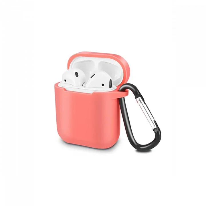 Mey İthalat®  Airpods 2 (2.nesil) Sert Silikon Kılıf - Fuşya