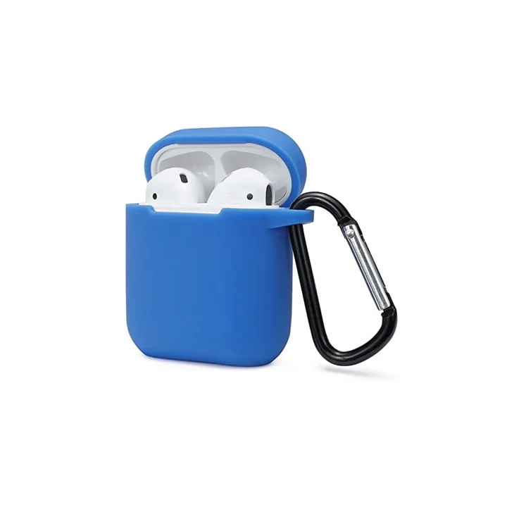 Mey İthalat®  Airpods 2 (2.nesil) Sert Silikon Kılıf - Mavi