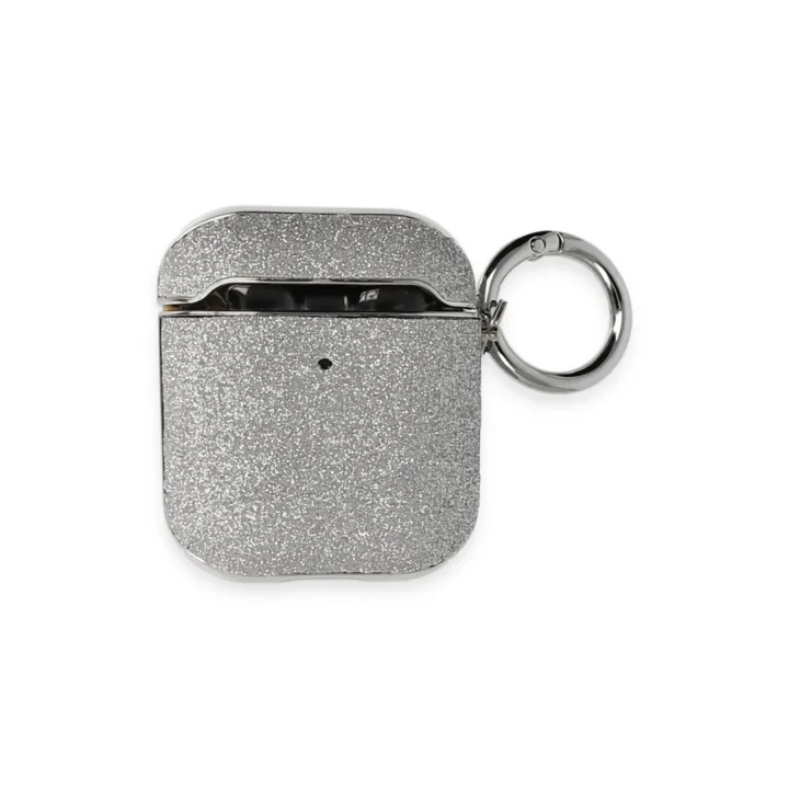 Mey İthalat®   Airpods 2 (2.nesil) Spell Simli Kılıf - Gümüş