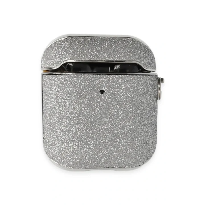 Mey İthalat®   Airpods 2 (2.nesil) Spell Simli Kılıf - Gümüş