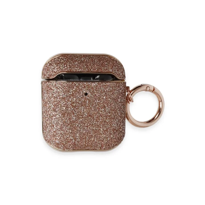 Mey İthalat®   Airpods 2 (2.nesil) Spell Simli Kılıf - Rose Gold