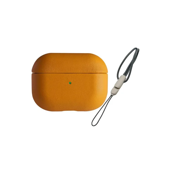 Mey İthalat®  Airpods 3 (3.nesil) 405 Deri Kılıf - Turuncu