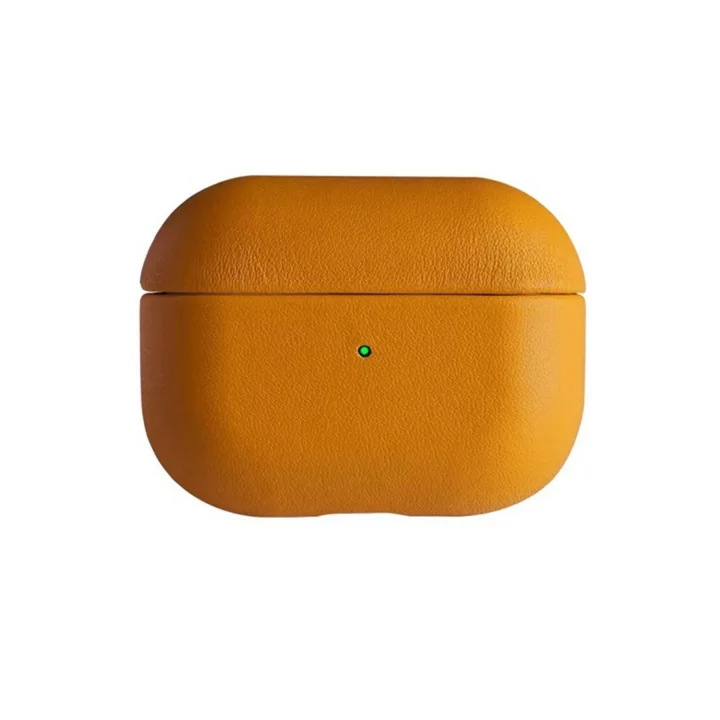 Mey İthalat®  Airpods 3 (3.nesil) 405 Deri Kılıf - Turuncu