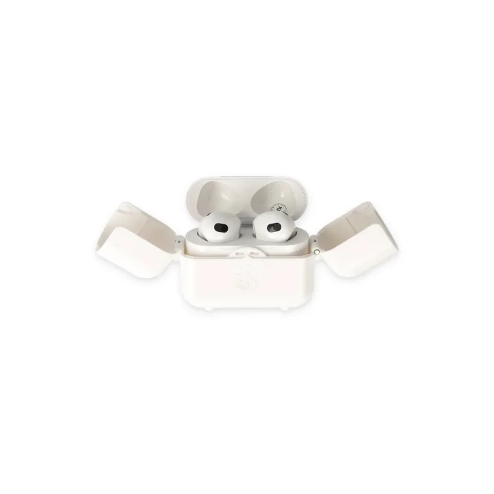 Mey İthalat®  Airpods 3 (3.nesil) Basmalı Kılıf - Beyaz