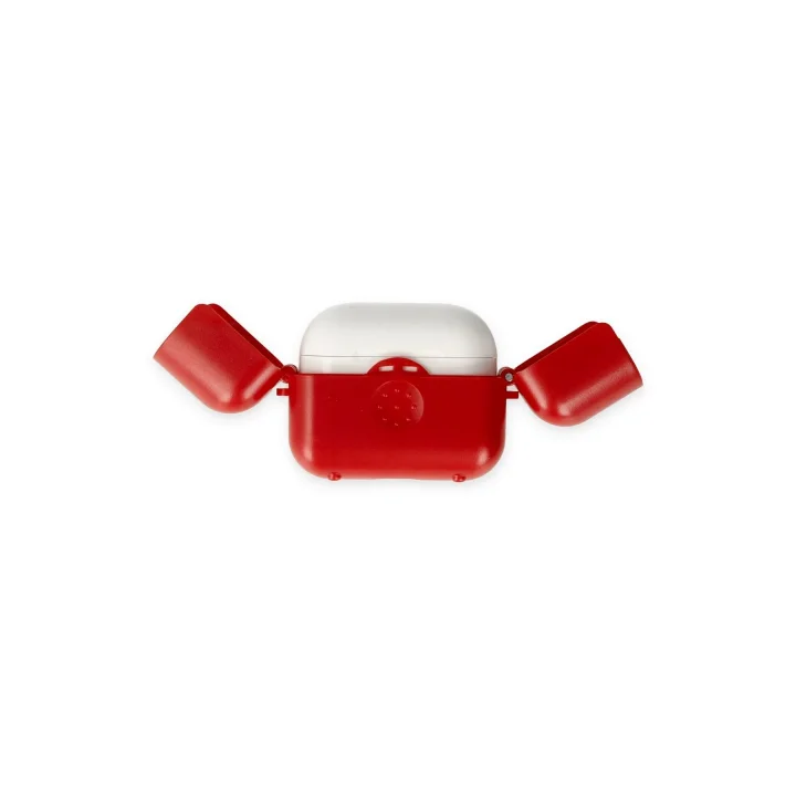 Mey İthalat®  Airpods 3 (3.nesil) Basmalı Kılıf - Kırmızı