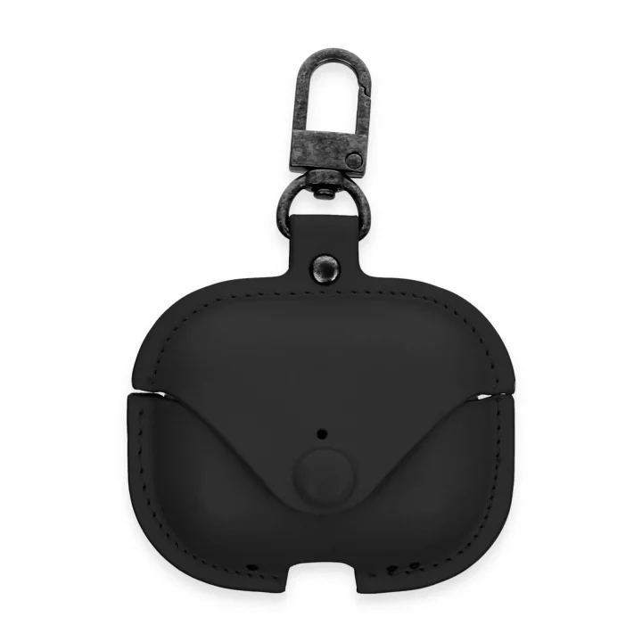 Mey İthalat®  Airpods 3 (3.nesil) Çanta Deri Kılıf - Siyah