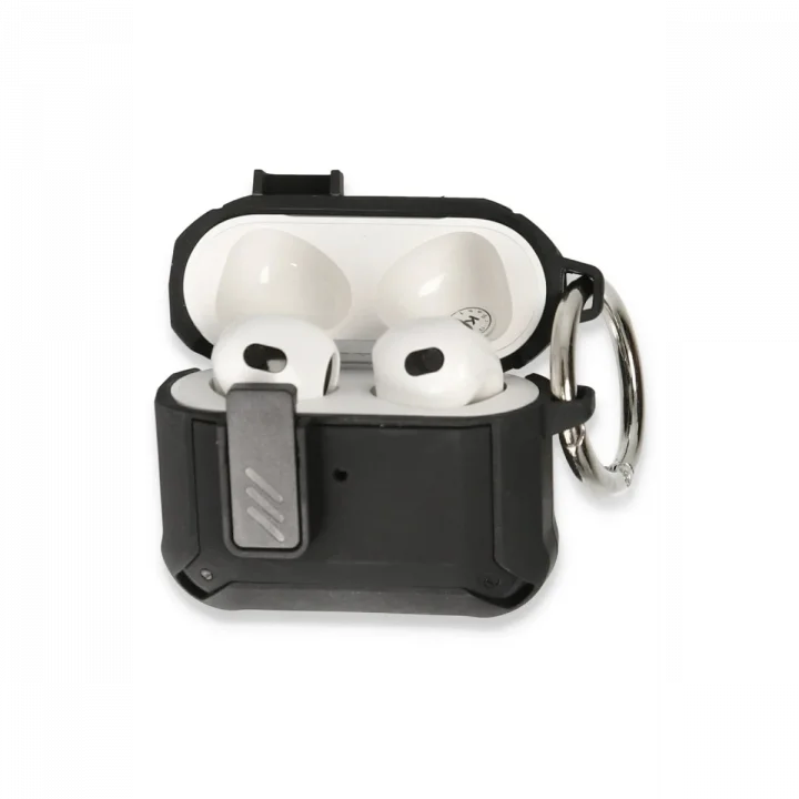 Mey İthalat®  Airpods 3 (3.nesil) Truva Kılıf - Siyah