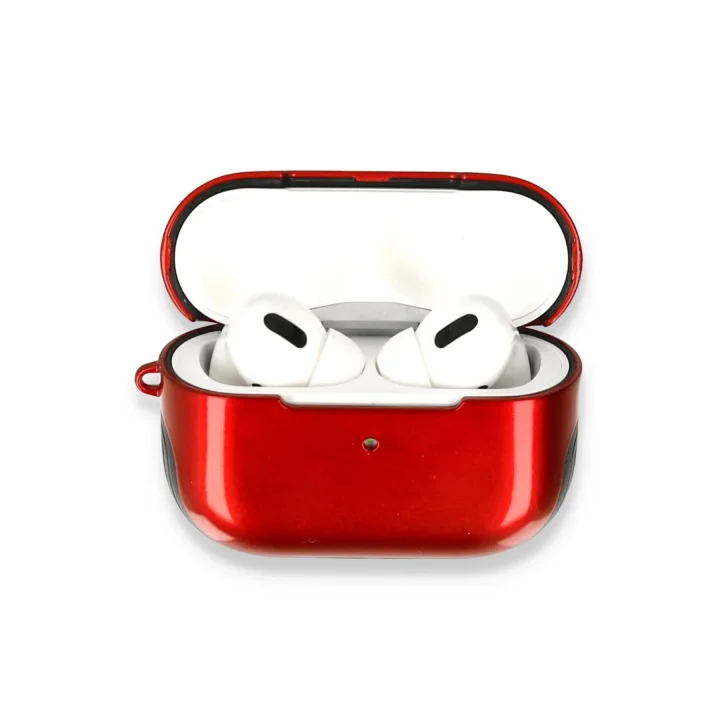 Mey İthalat®  Airpods Pro (1.nesil) 3in1 Kılıf - Kırmızı