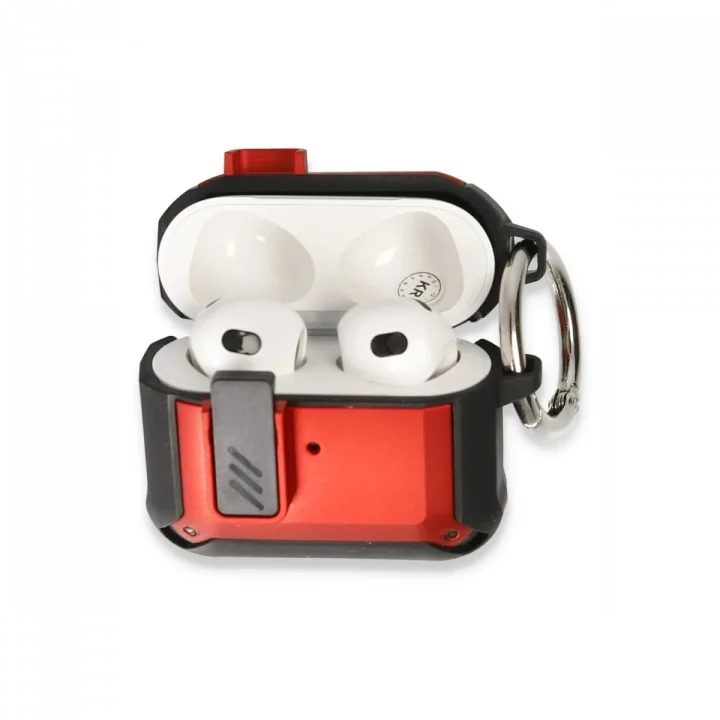 Mey İthalat®  Airpods Pro 2 (2.nesil) Truva Kılıf - Kırmızı