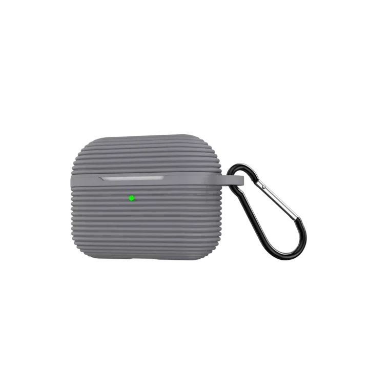 Mey İthalat®  Airpods Pro 3 (3.nesil) Raven Silikon Kılıf - Gri