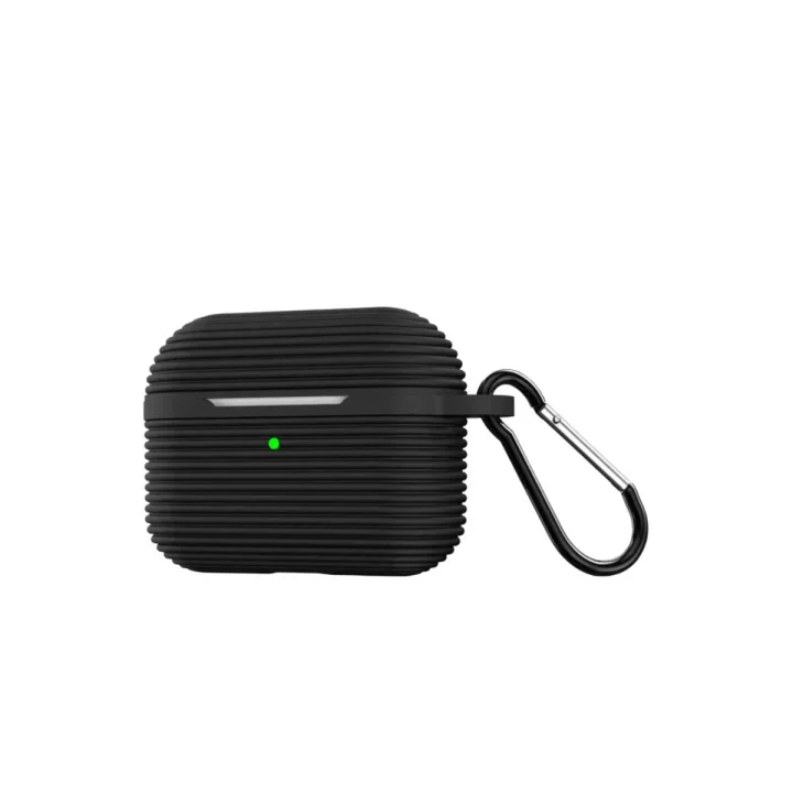 Mey İthalat®  Airpods Pro 3 (3.nesil) Raven Silikon Kılıf - Siyah