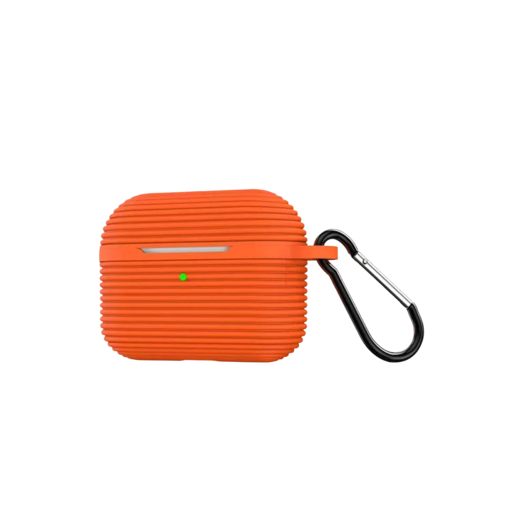 Mey İthalat®  Airpods Pro 3 (3.nesil) Raven Silikon Kılıf - Turuncu