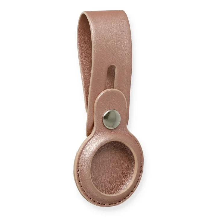 Mey İthalat®  Airtag Askılı Deri Kılıf - Rose Gold