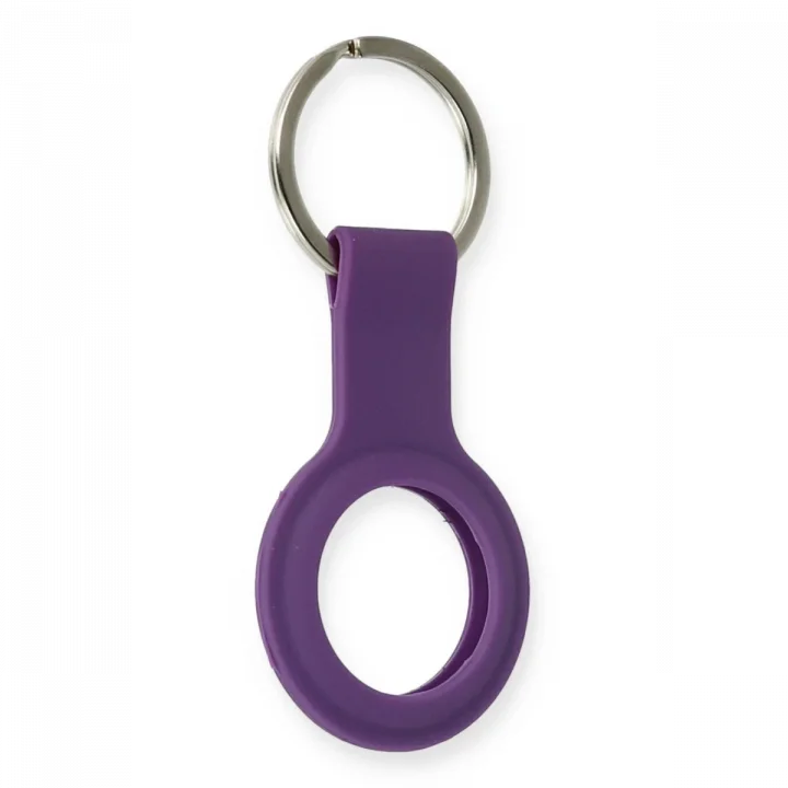 Mey İthalat®  Airtag Silikon Kılıf - Mor