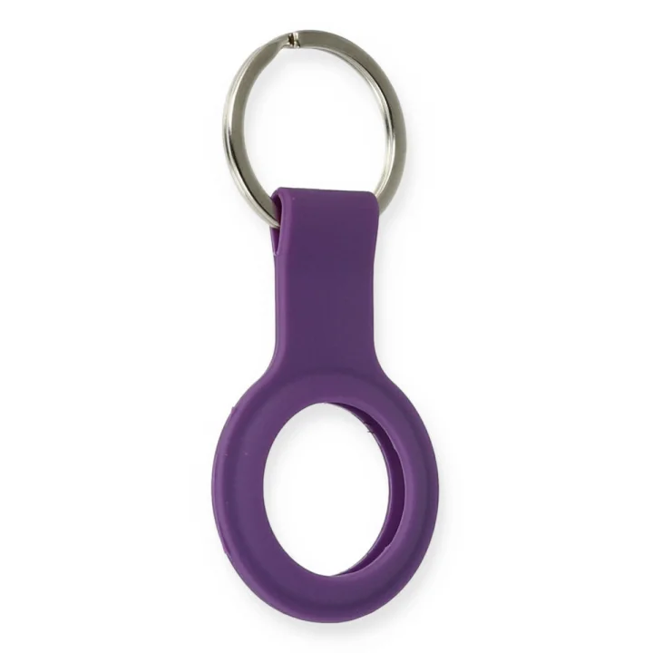 Mey İthalat®  Airtag Silikon Kılıf - Mor