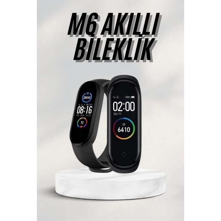 Mey İthalat® Akıllı Bileklik Android ve İOS Uyumlu Bildirim ve Çağrı Görme Spor Takibi