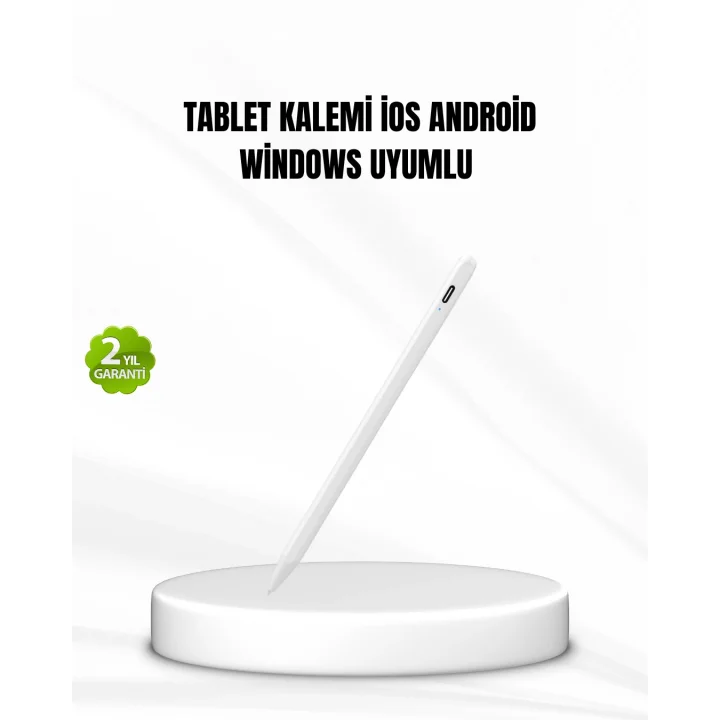 Mey İthalat® Akıllı Dokunmatik Kalem – Type-C Şarjlı, Manyetik, Apple Pencil Alternatifi Stylus Pen