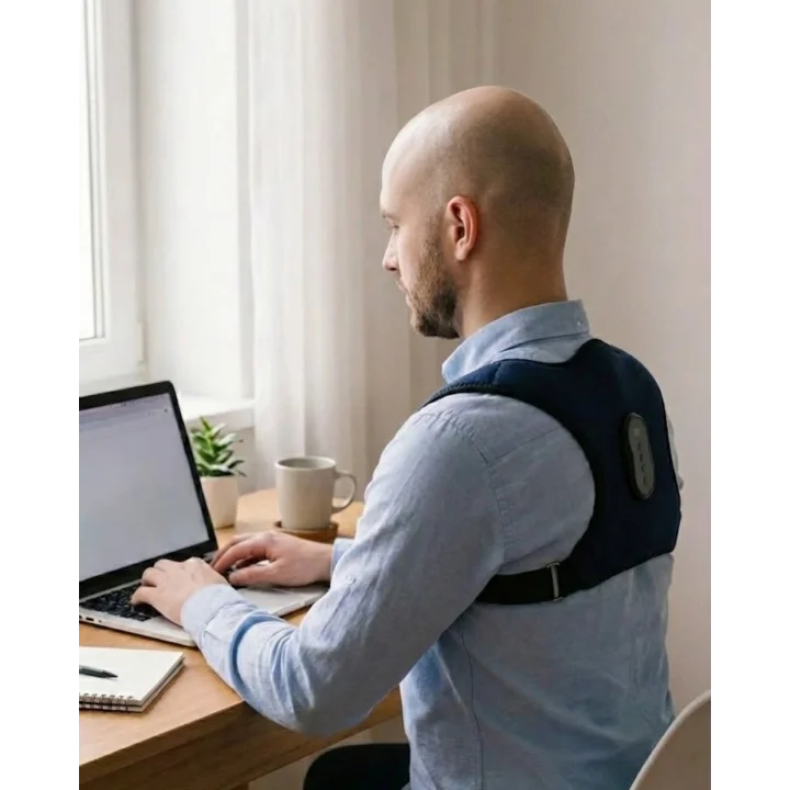 Mey İthalat® Akıllı Postür Düzeltici Masaj Kemeri Medikal Destekli