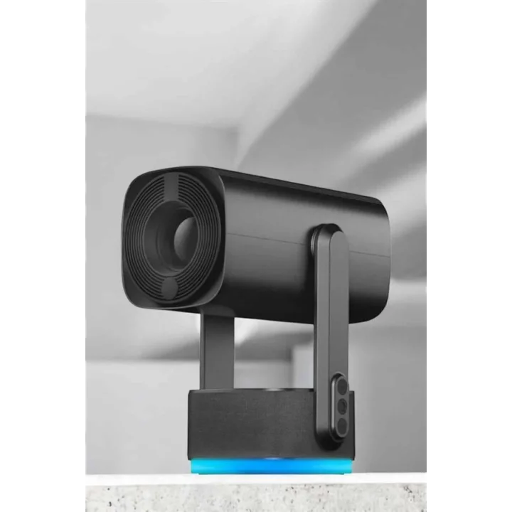 Mey İthalat® Akıllı Projeksiyon Powerbankli Taşınabilir Sinema Projektörü 4k HD Kaliteli