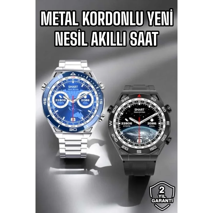 Mey İthalat® Akıllı Saat 2024 Model Arama Cevaplayan Uyku ve Sağlık Takibi