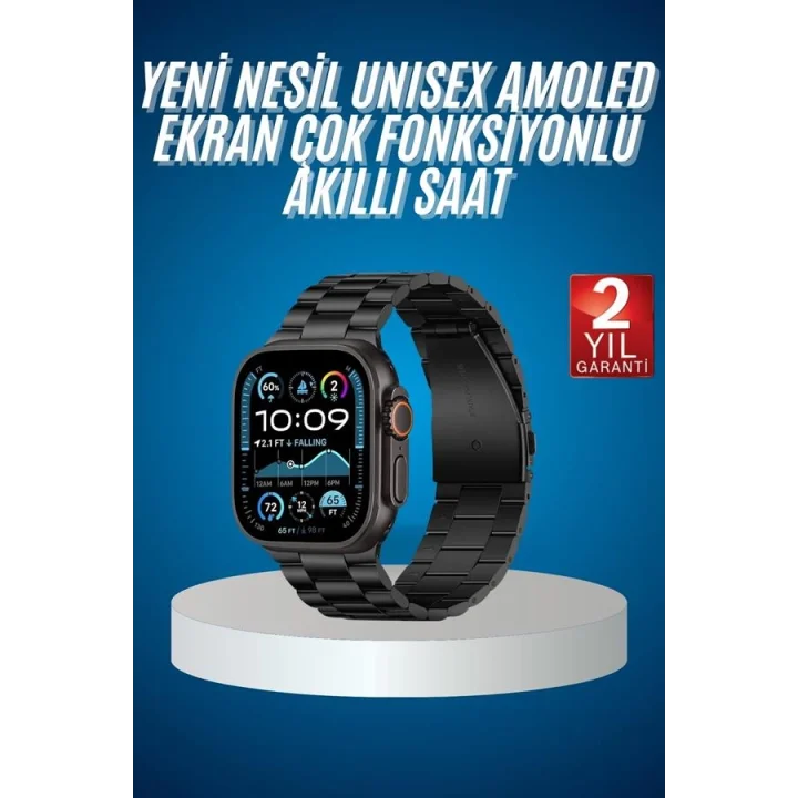 Mey İthalat® Akıllı Saat 3 Kordonlu Waterproof Adımsayar, Titreşim ve GPS Özelliği