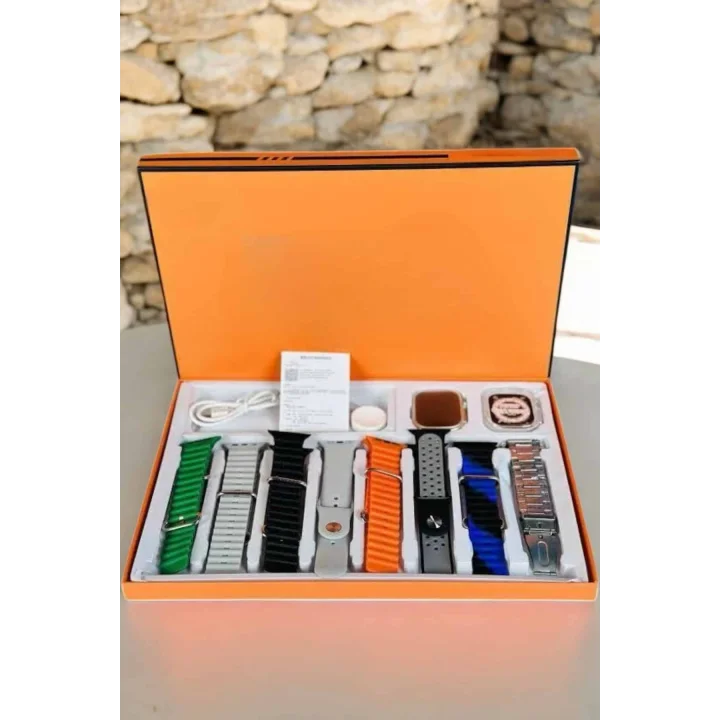 Mey İthalat® Akıllı Saat 7 Farklı Kordonlu Arama Cevaplayan Bildirim GPS Özelliği