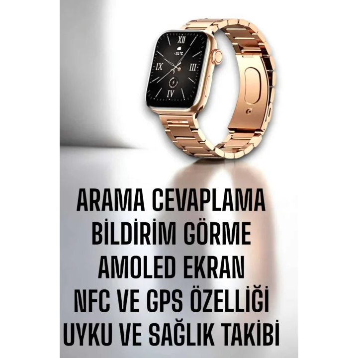 Mey İthalat® Akıllı Saat Adımsayar, Nabız Takibi ve GPS Destekli Kadınlara Özel