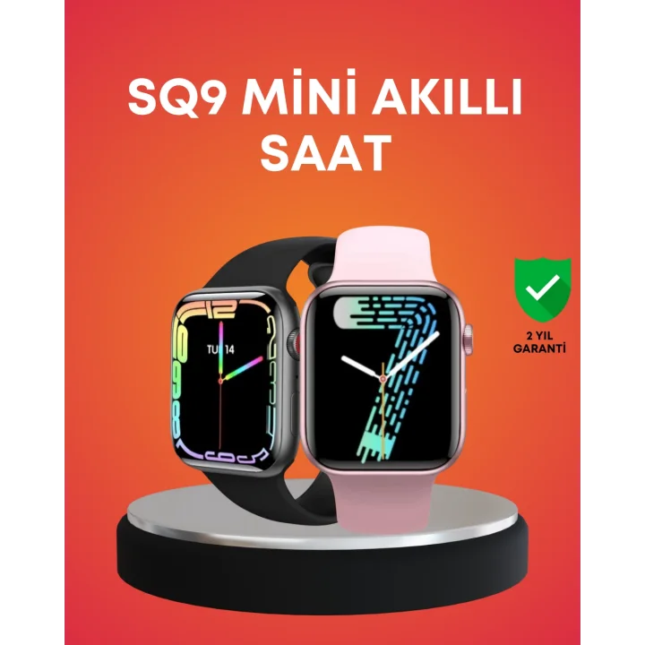 Mey İthalat® Akıllı Saat AMOLED Dokunmatik Ekran Nabız Uyku ve Adım Takibi