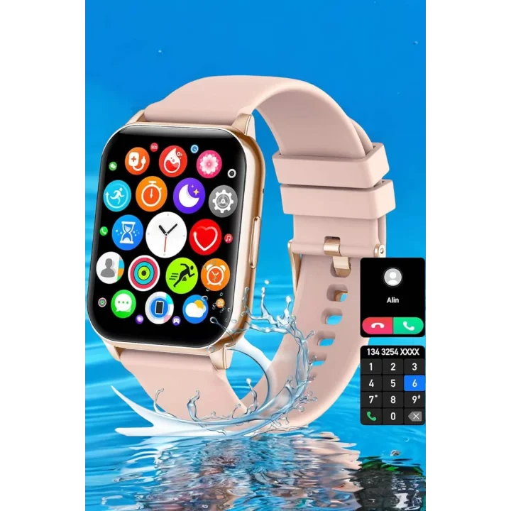 Mey İthalat® Akıllı Saat Amoled Ekran 3 Kordonlu Aksesuar Hediyeli Sesli Görüşme