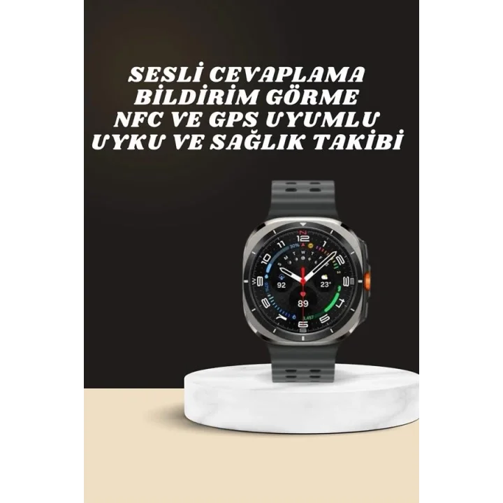 Mey İthalat® Akıllı Saat Amoled Ekran Bluetooth Bağlantılı Sağlık Takibi GPS Uyumlu