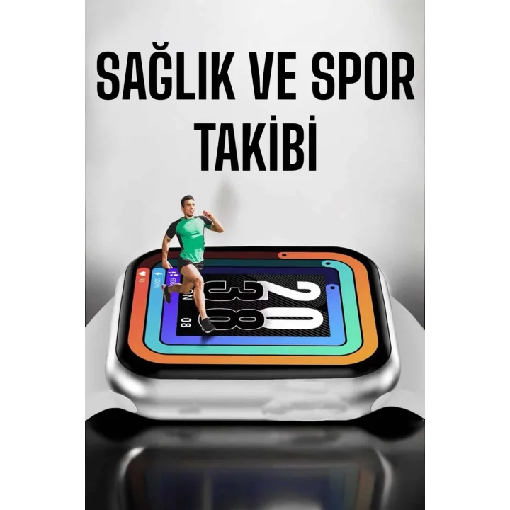 Mey İthalat® Akıllı Saat Amoled Ekran Yeni Nesil Bluetooth Bağlantılı
