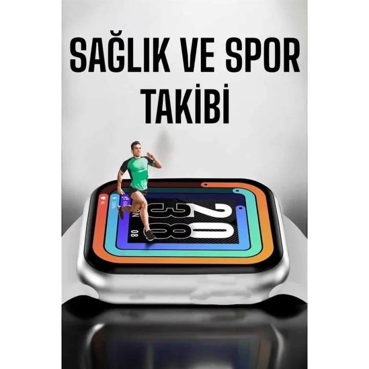 Mey İthalat® Akıllı Saat Amoled Ekran Yeni Nesil Bluetooth Bağlantılı