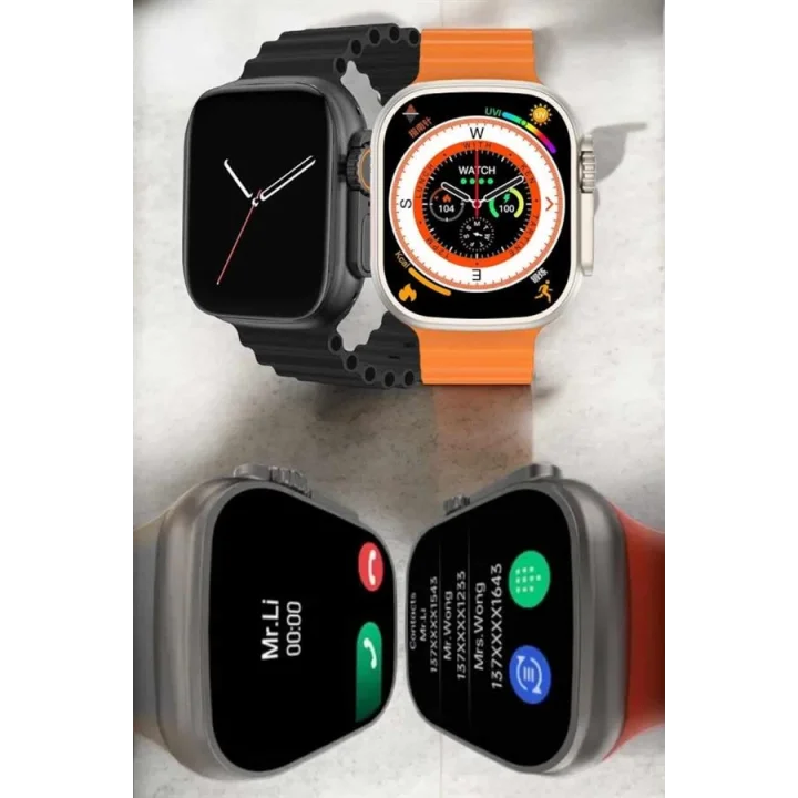 Mey İthalat® Akıllı Saat Android Ve İOS Uyumlu Arama Cevaplayan Dokunmatik Ekran