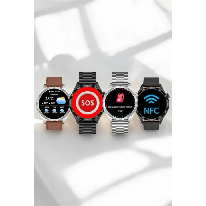 Mey İthalat® Akıllı Saat Bildirim Görme Sesli Görüşme Çoklu Kordon GPS Takibi