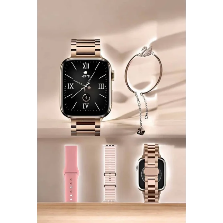 Mey İthalat® Akıllı Saat Bileklik Hediyeli Uzun Pil Ömrü GPS Takibi