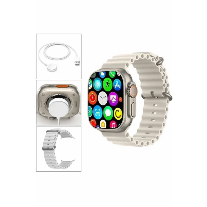 Mey İthalat® Akıllı Saat Bleutooth Bağlantılı Akıllı Saat Amoled Ekran 49 MM