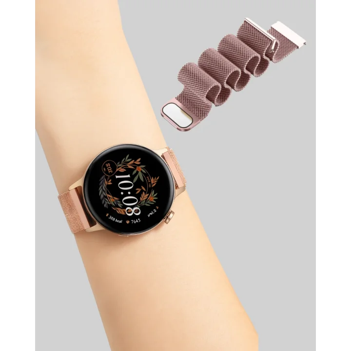 Mey İthalat® Akıllı Saat – Bluetooth 5.0, Suya Dayanıklı, Kablosuz Şarj